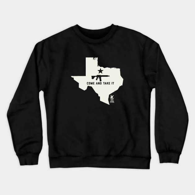 Come And Take It Crewneck Sweatshirt by Liberty_Defense_Clothing_Company